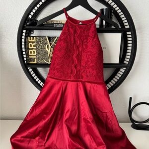 My Michelle Scarlet Lace Dress